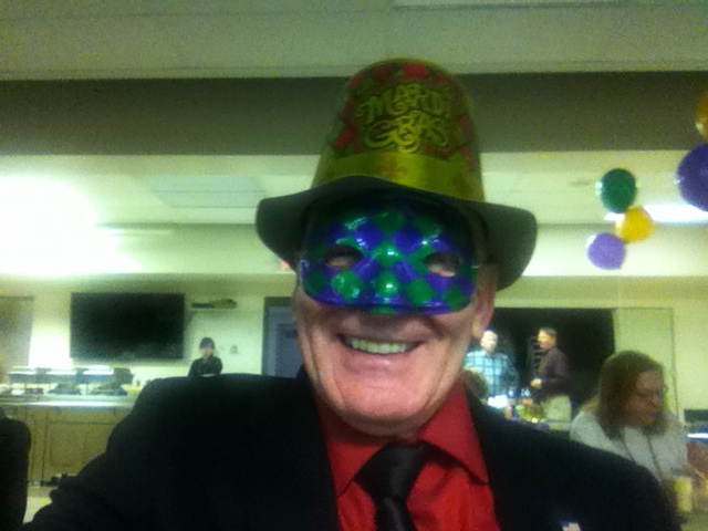 masked Knight at Mardi Gras